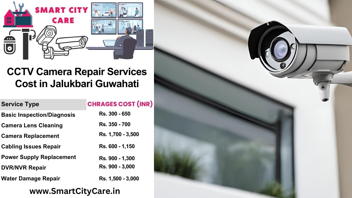 CCTV camera repair services charges list in Guwahati, Jalukbari