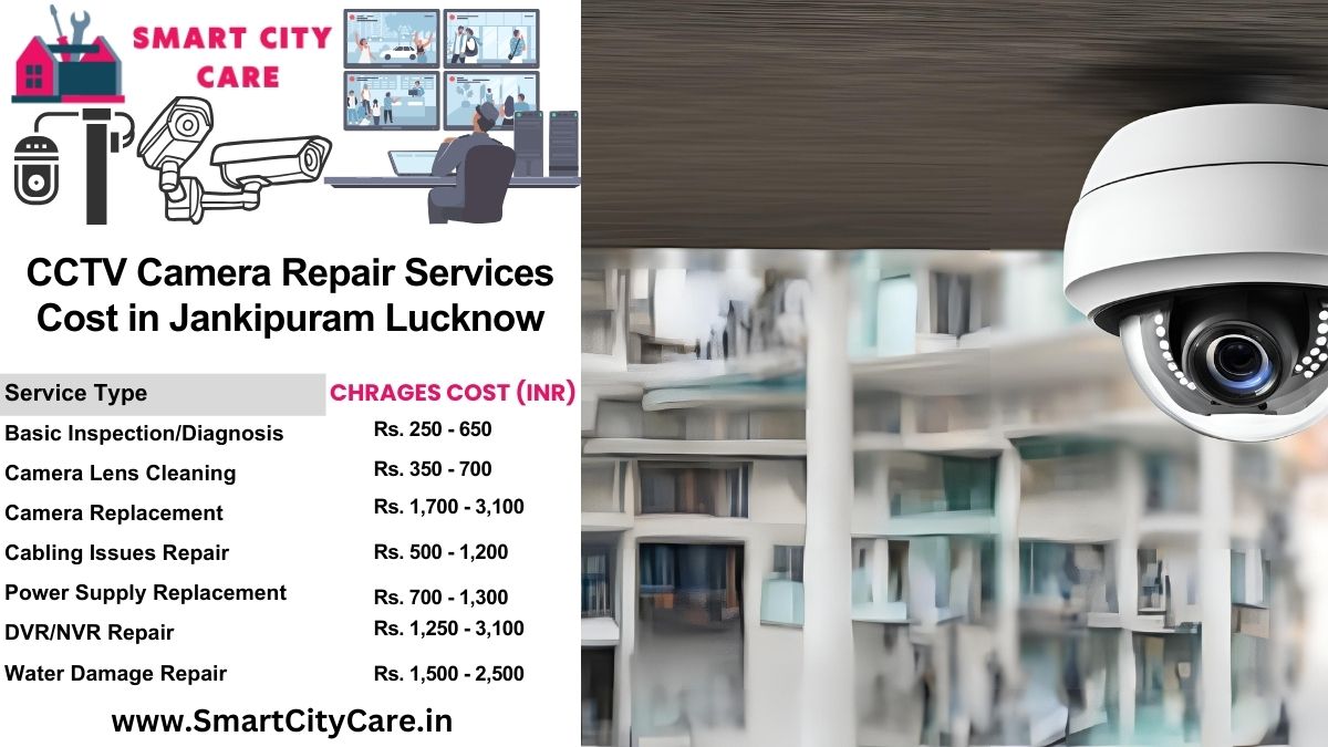 CCTV camera repair services charges list in Lucknow, Jankipuram