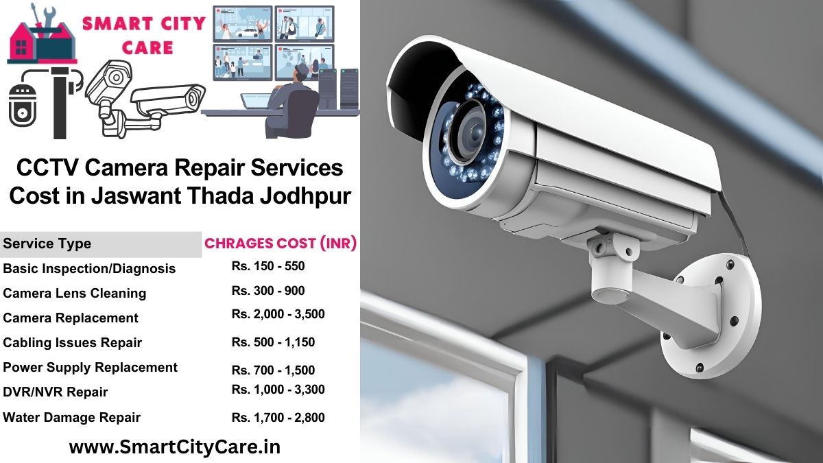 CCTV camera repair services charges list in Jodhpur, Jaswant Thada