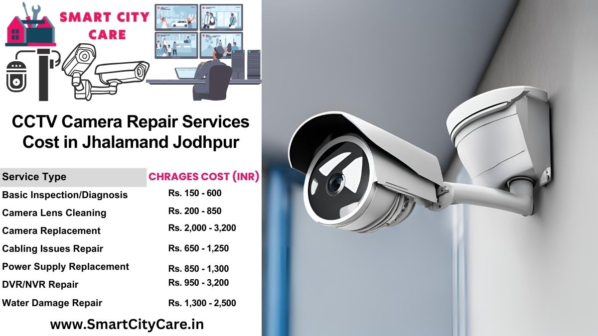 CCTV camera repair services charges list in Jodhpur, Jhalamand