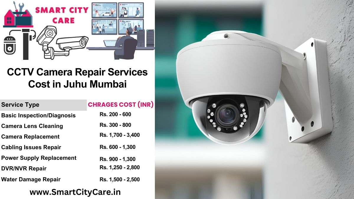 CCTV camera repair services charges list in Mumbai, Juhu