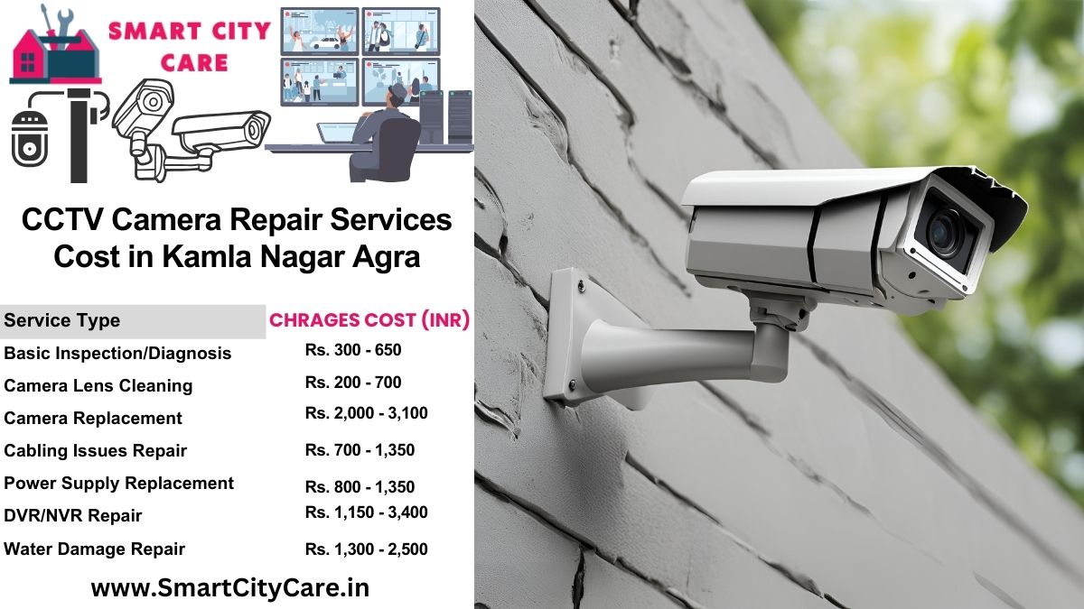 CCTV camera repair services charges list in Agra, Kamla Nagar