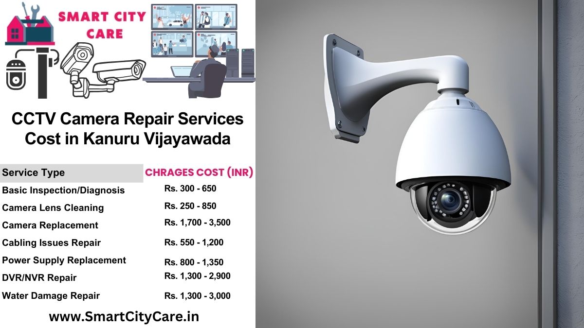 CCTV camera repair services charges list in Vijayawada, Kanuru