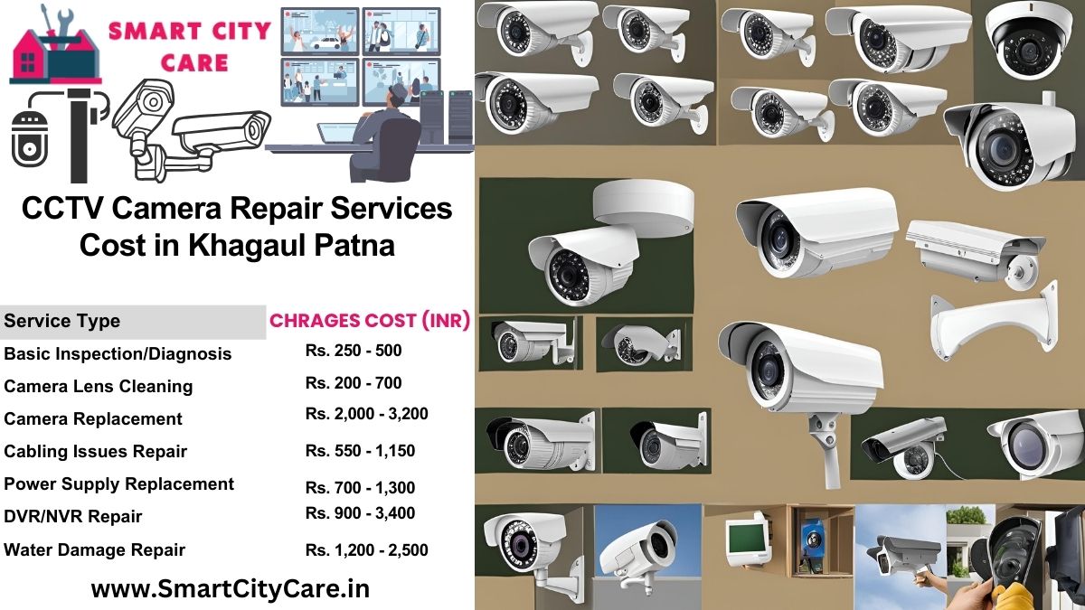 CCTV camera repair services charges list in Patna, Khagaul