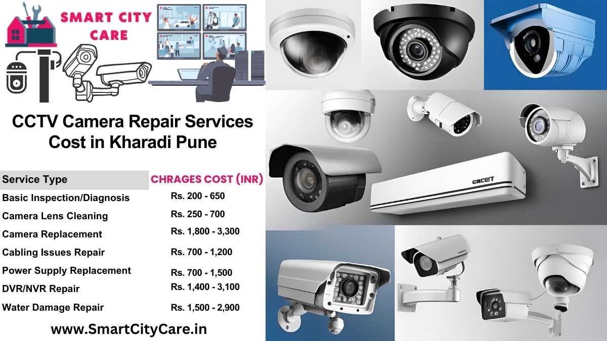 CCTV camera repair services charges list in Pune, Kharadi