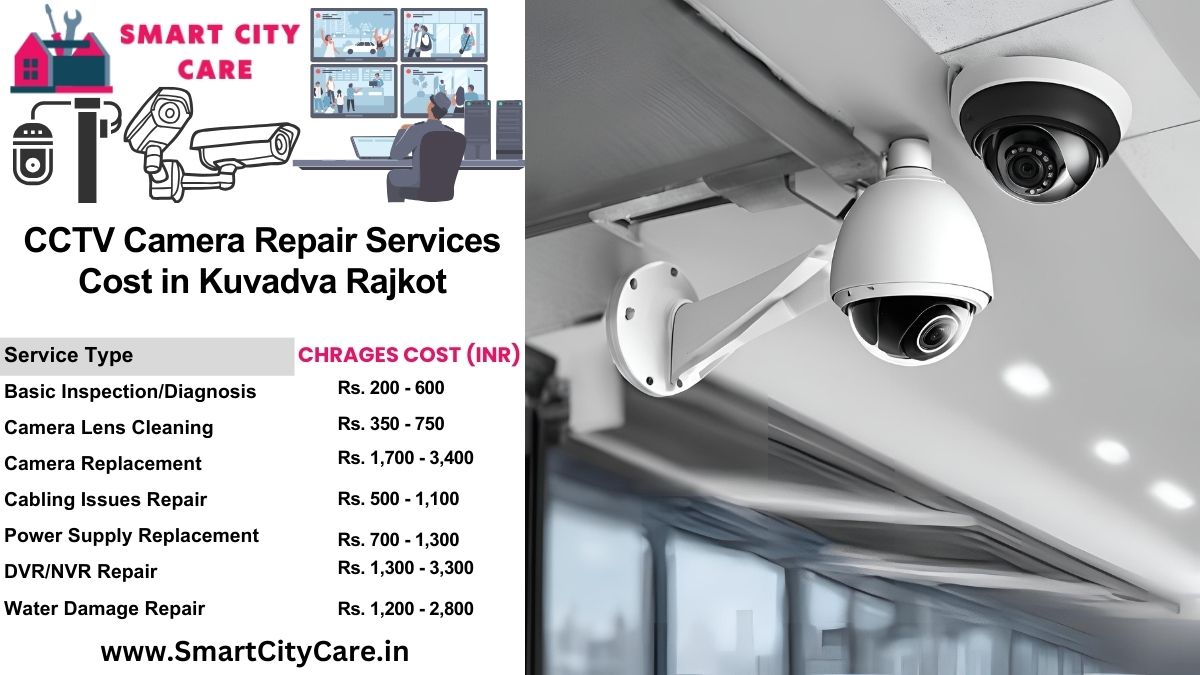 CCTV camera repair services charges list in Rajkot, Kuvadva