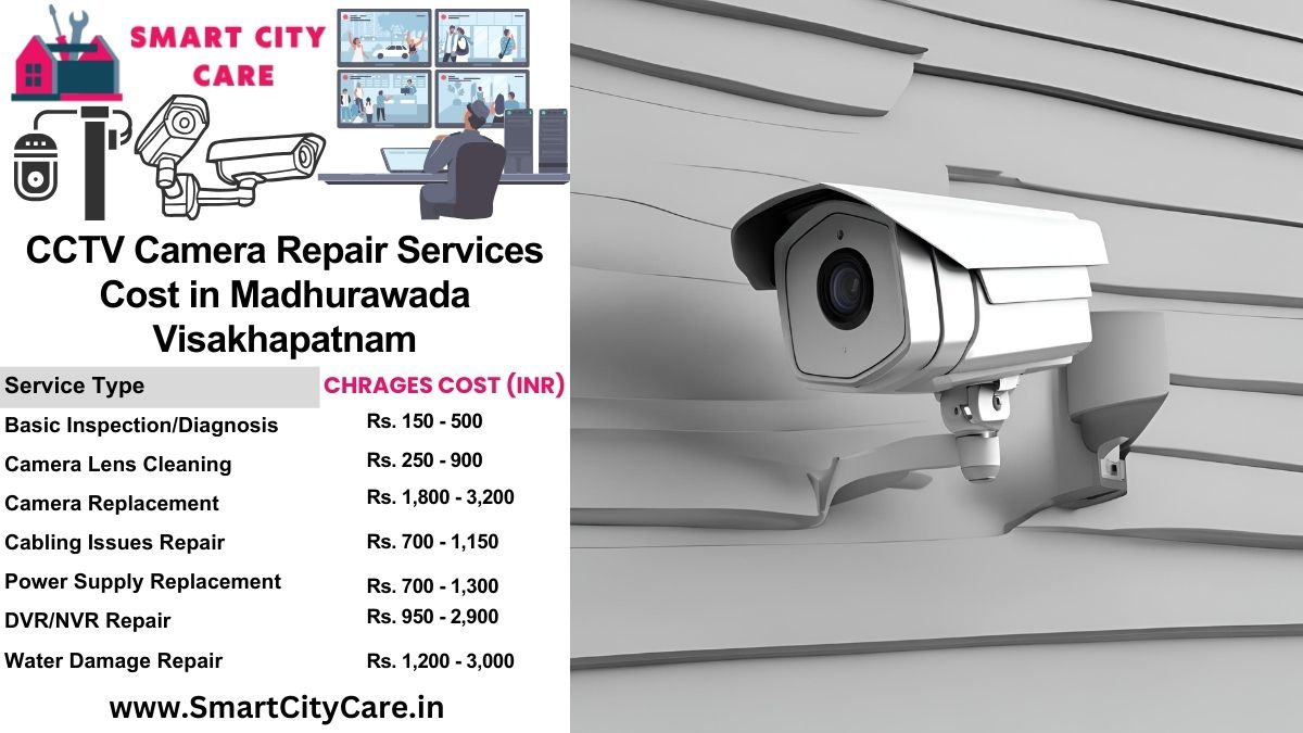 CCTV camera repair services charges list in Visakhapatnam, Madhurawada