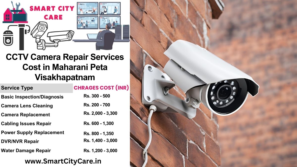 CCTV camera repair services charges list in Visakhapatnam, Maharani Peta