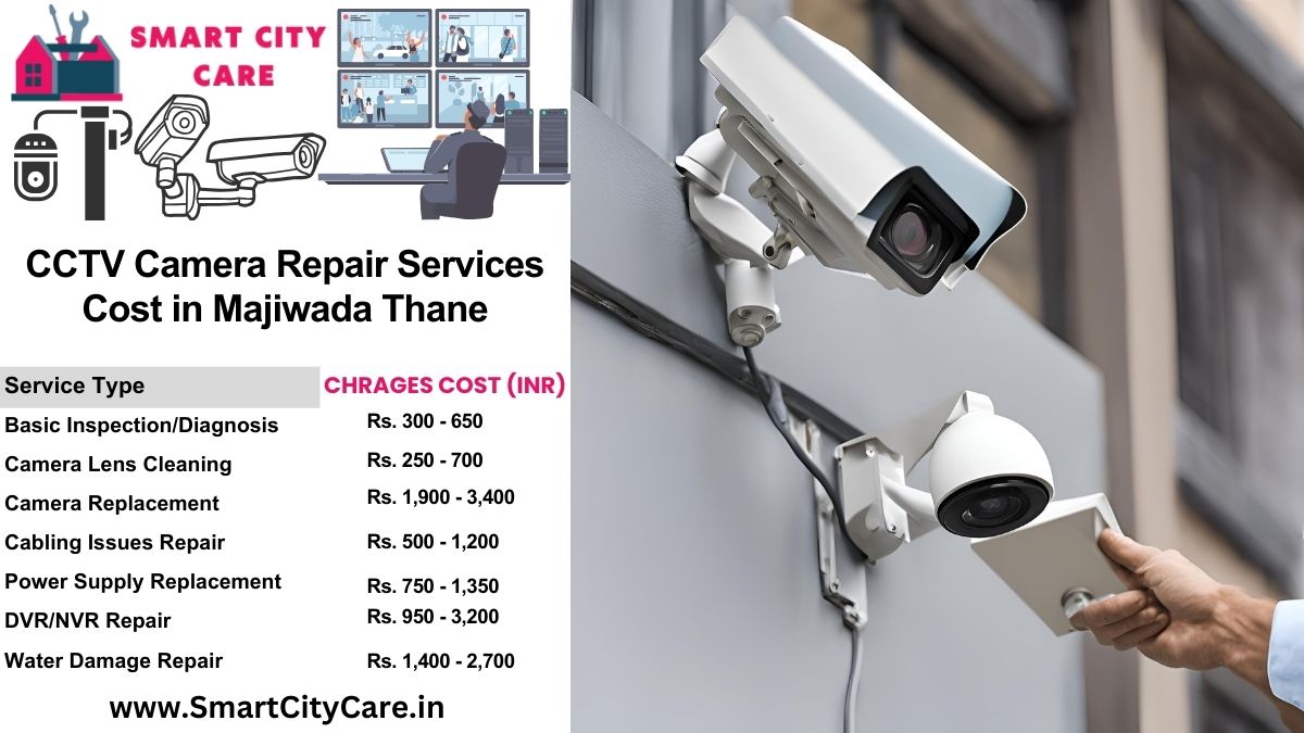 CCTV camera repair services charges list in Thane, Majiwada