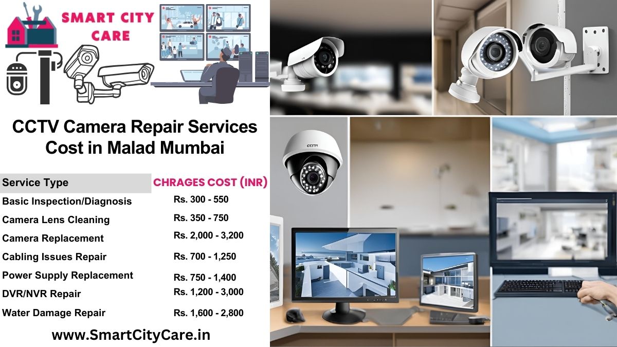 CCTV camera repair services charges list in Mumbai, Malad