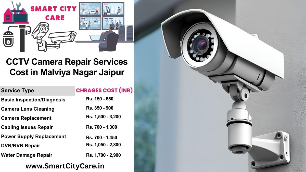 CCTV camera repair services charges list in Jaipur, Malviya Nagar