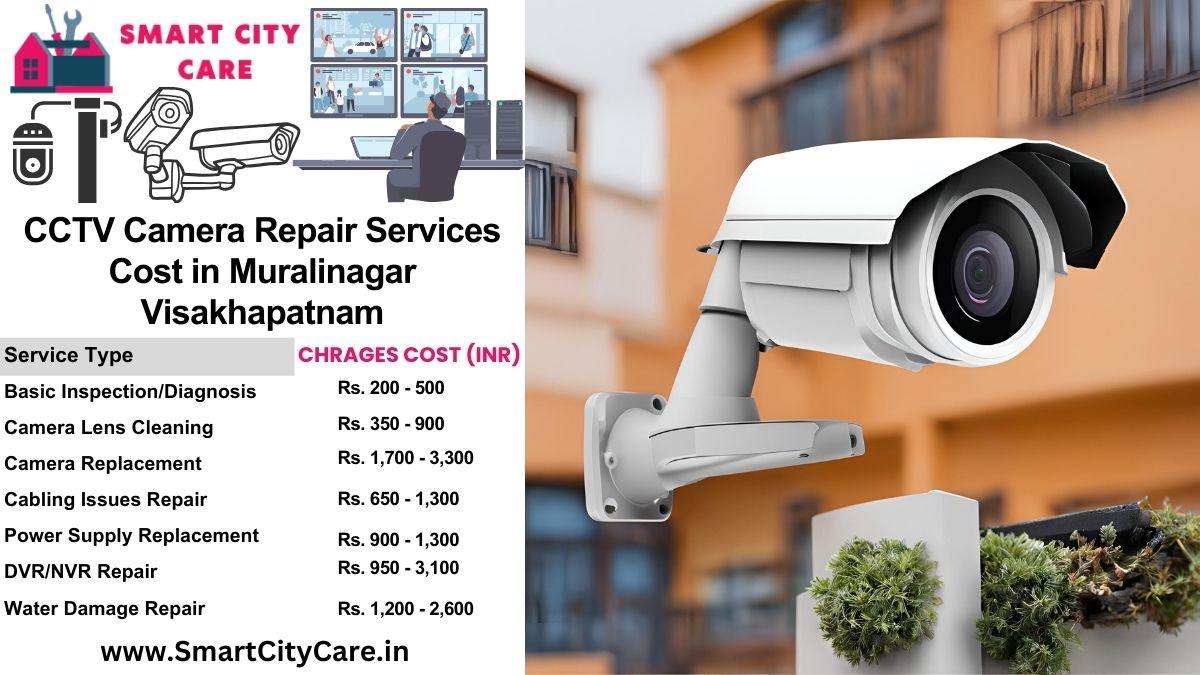 CCTV camera repair services charges list in Visakhapatnam, Muralinagar