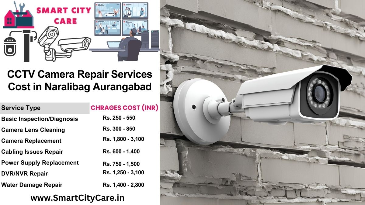 CCTV camera repair services charges list in Aurangabad, Naralibag