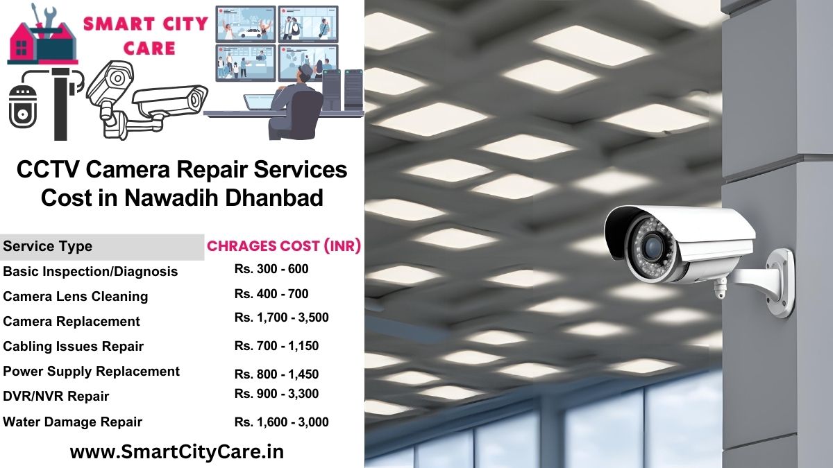 CCTV camera repair services charges list in Dhanbad, Nawadih