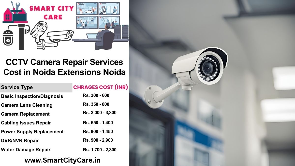 CCTV camera repair services charges list in Noida, Knowledge Park 3