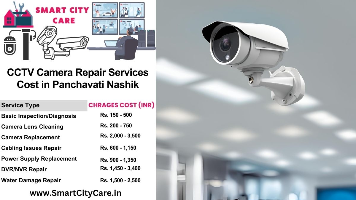 CCTV camera repair services charges list in Nashik, Panchavati