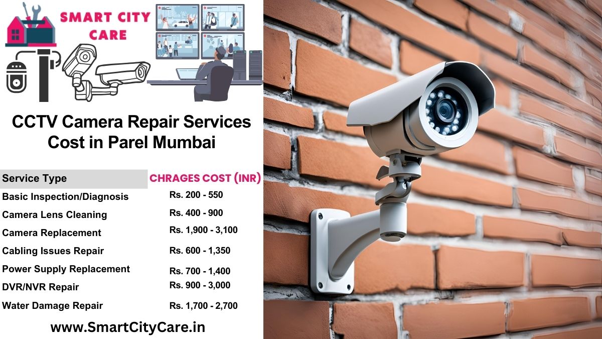 CCTV camera repair services charges list in Mumbai, Parel