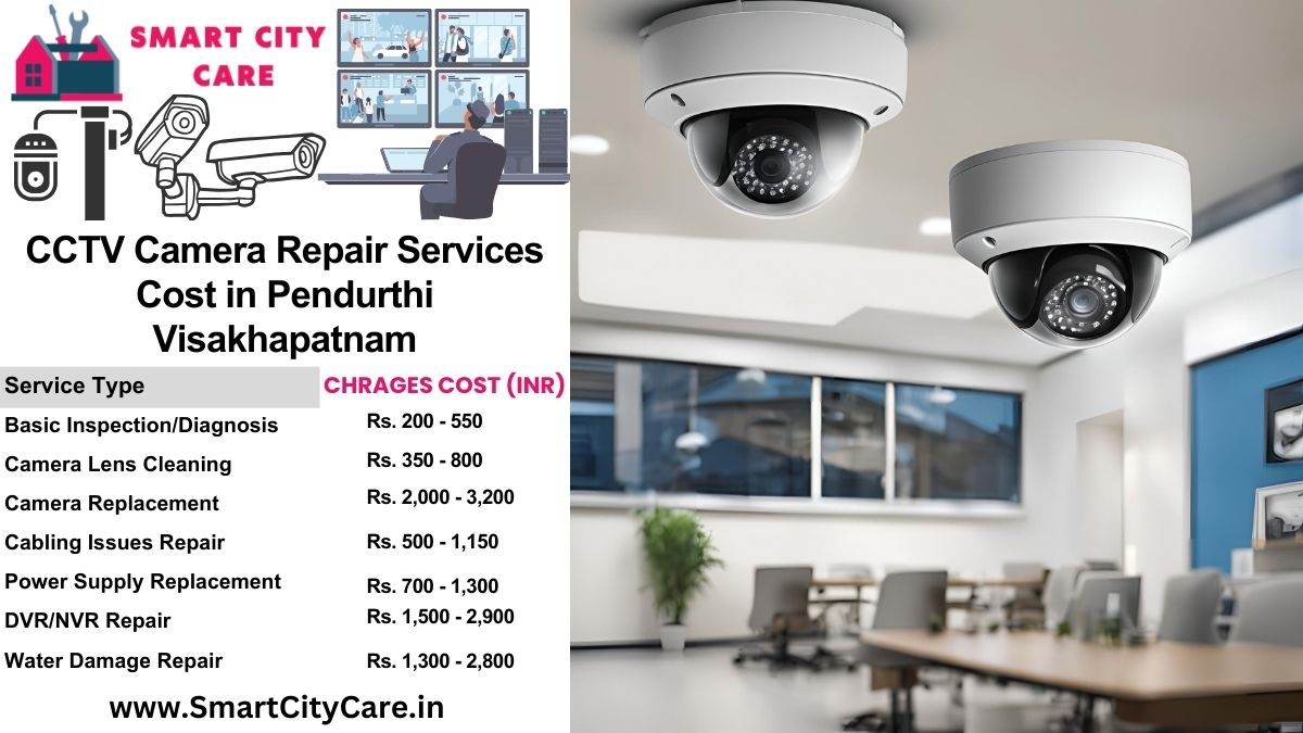 CCTV camera repair services charges list in Visakhapatnam, Pendurthi