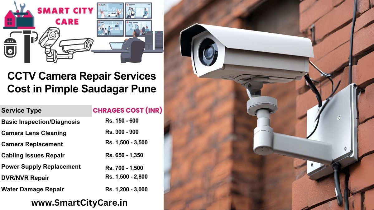 CCTV camera repair services charges list in Pune, Pimple Saudagar