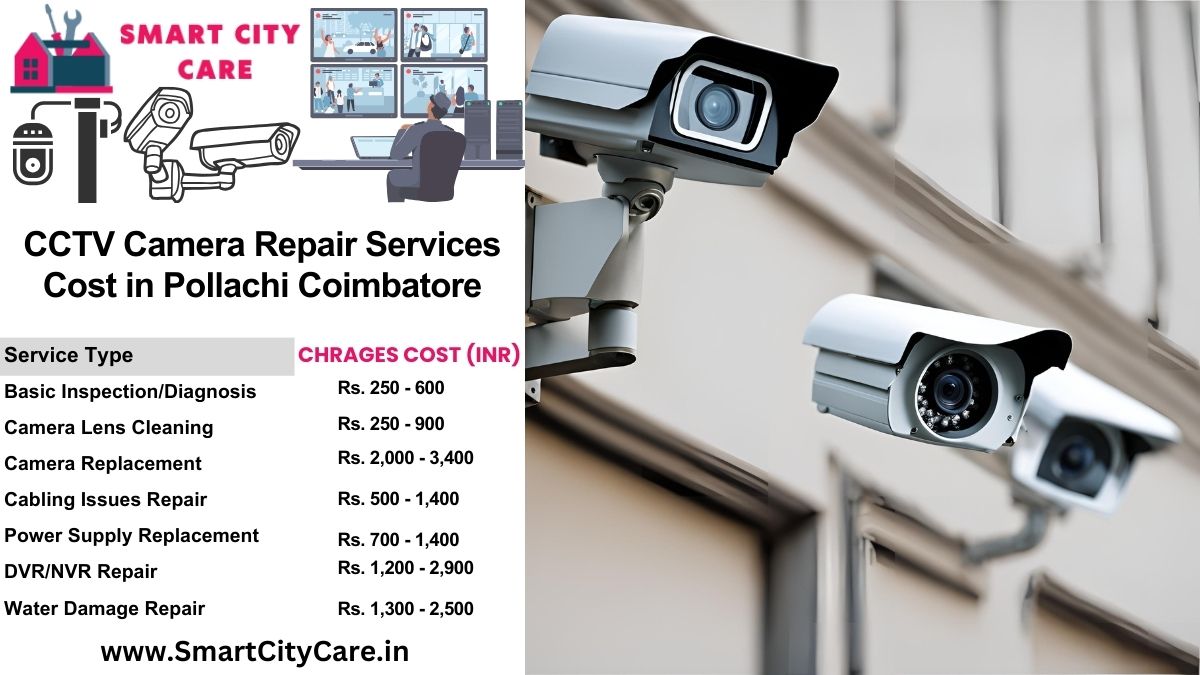 CCTV camera repair services charges list in Coimbatore, Pollachi