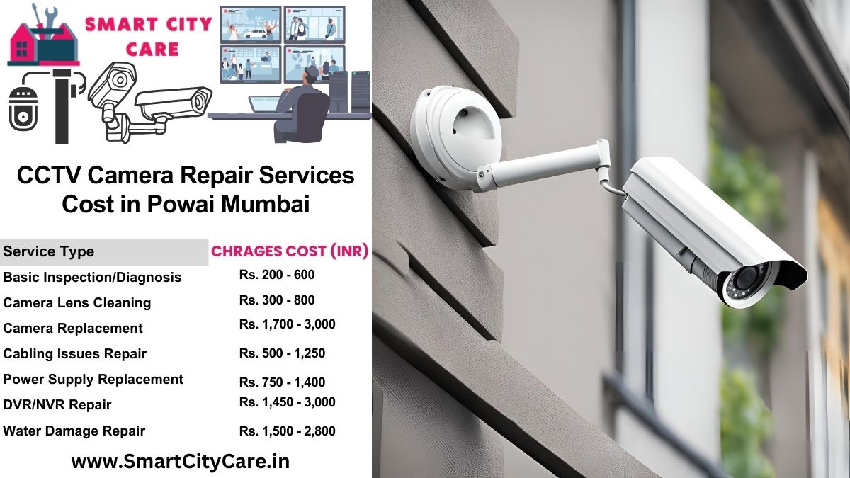 CCTV camera repair services charges list in Mumbai, Powai