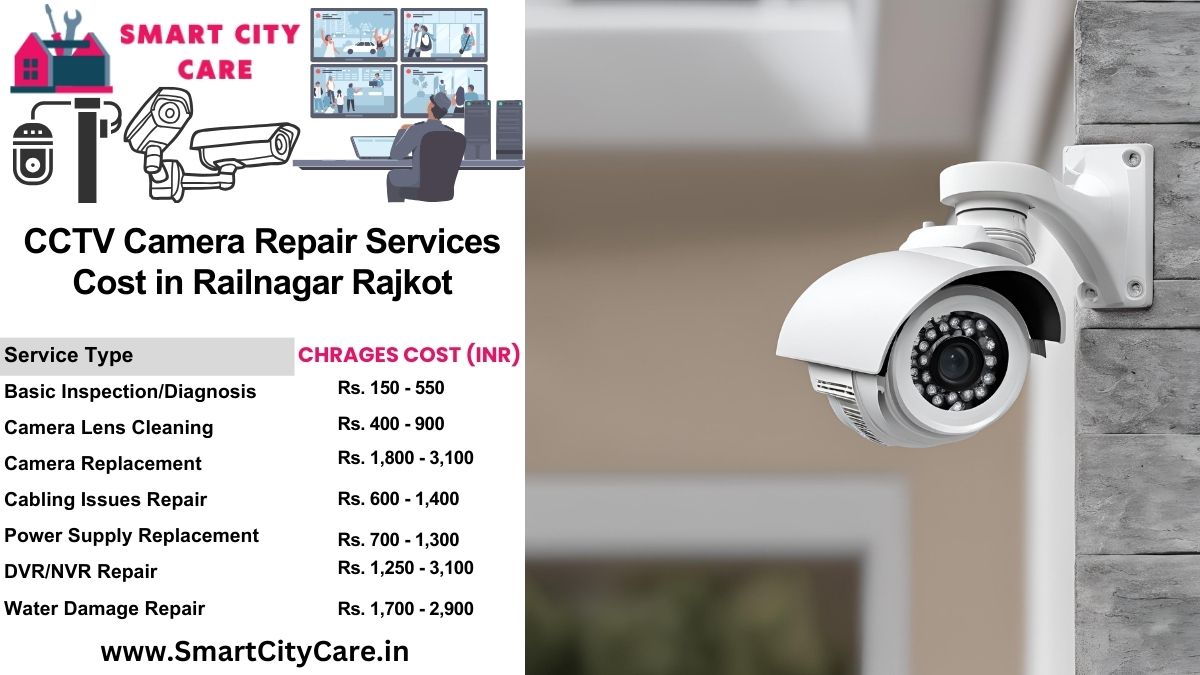 CCTV camera repair services charges list in Rajkot, Railnagar