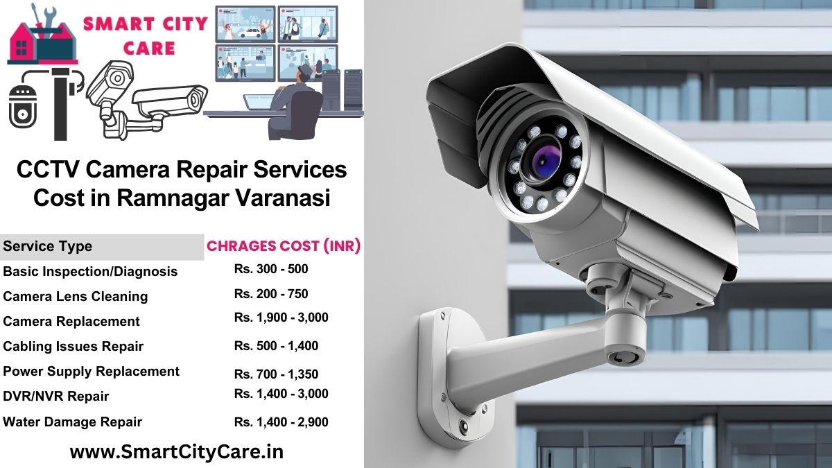 CCTV camera repair services charges list in Varanasi, Ramnagar