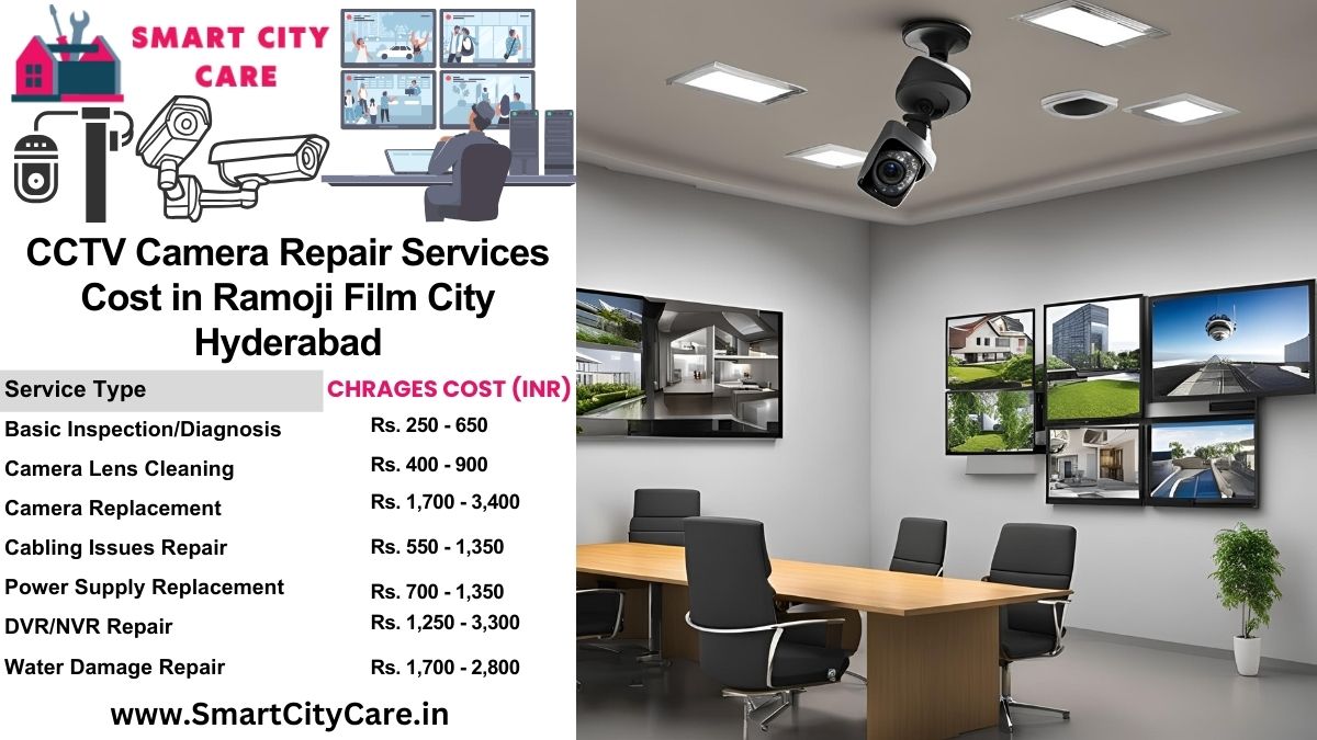 CCTV camera repair services charges list in Hyderabad, Ramoji Film City