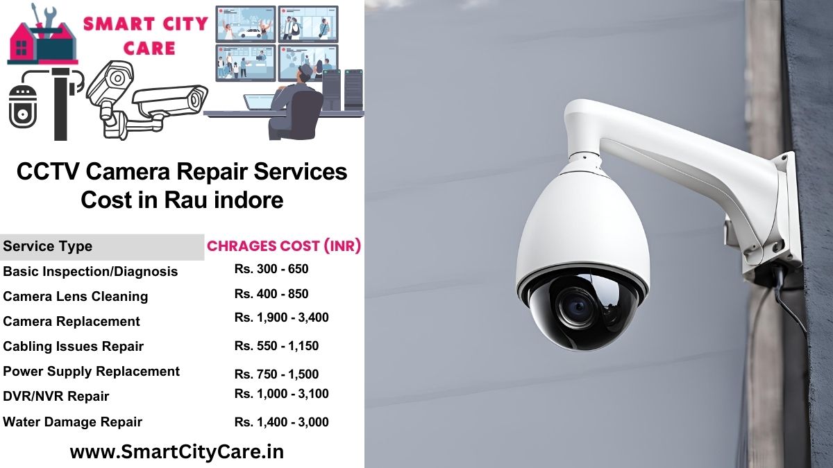 CCTV camera repair services charges list in Indore, Rau