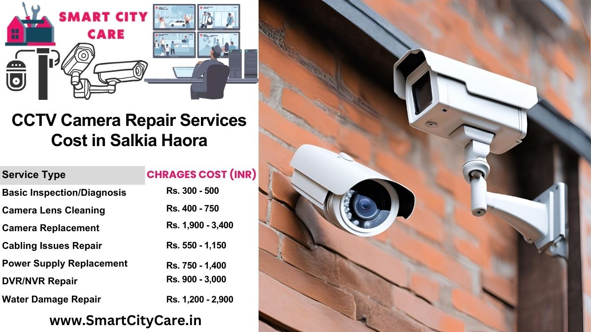 CCTV camera repair services charges list in Haora, Salkia