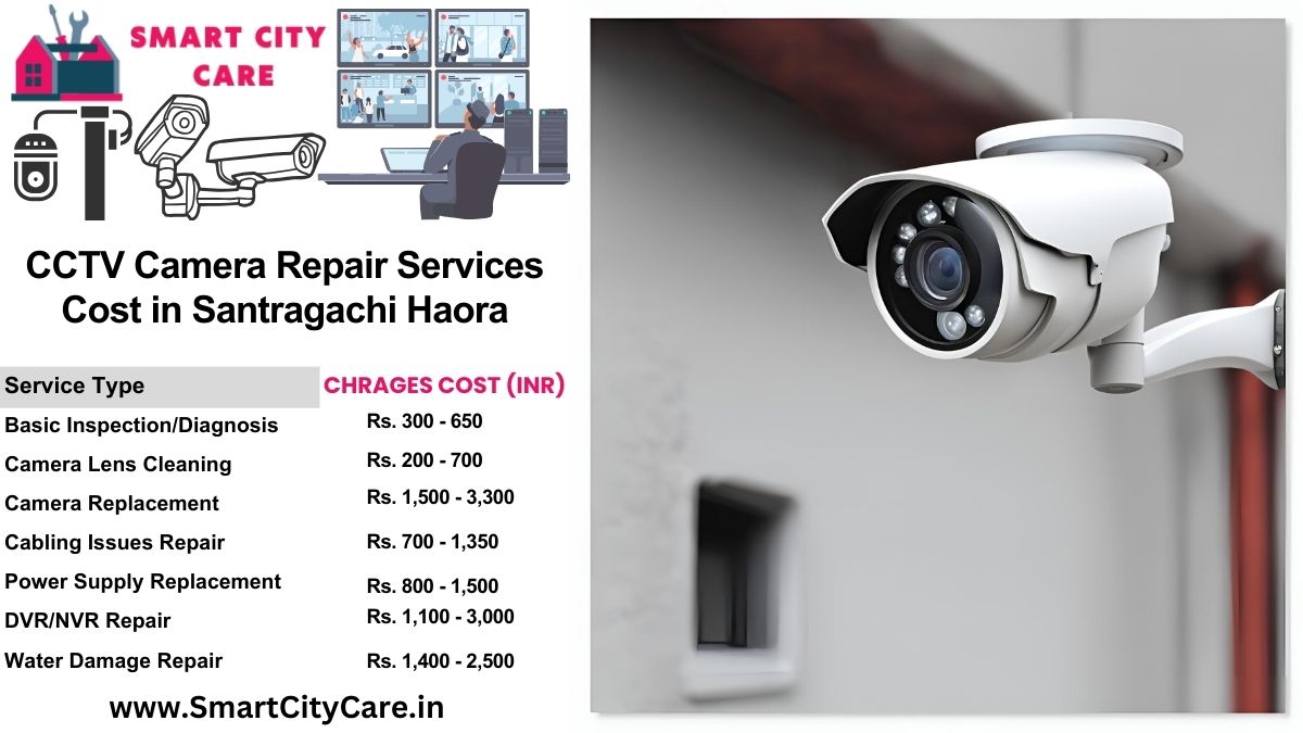 CCTV camera repair services charges list in Haora, Santragachi