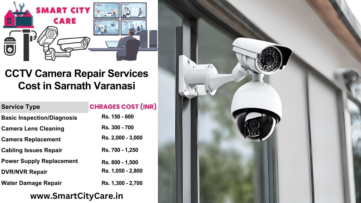 CCTV camera repair services charges list in Varanasi, Sarnath