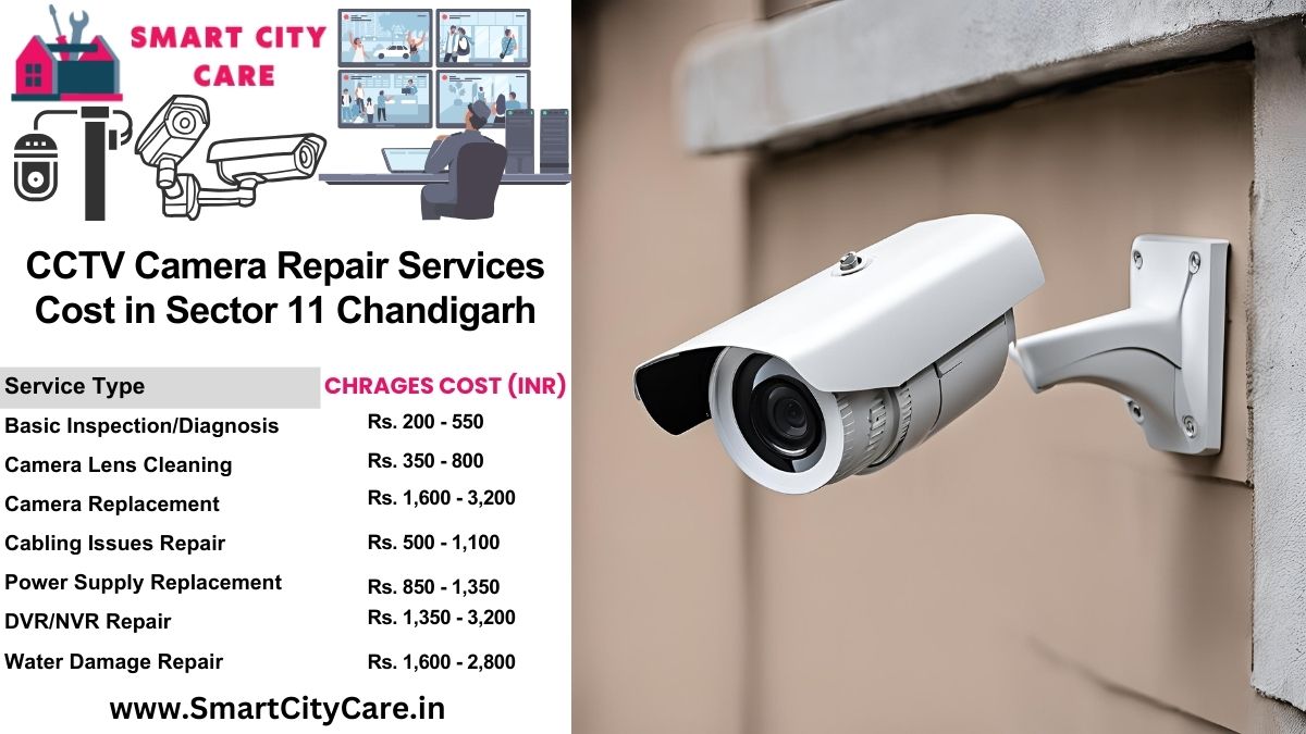 CCTV camera repair services charges list in Chandigarh, Sector 11