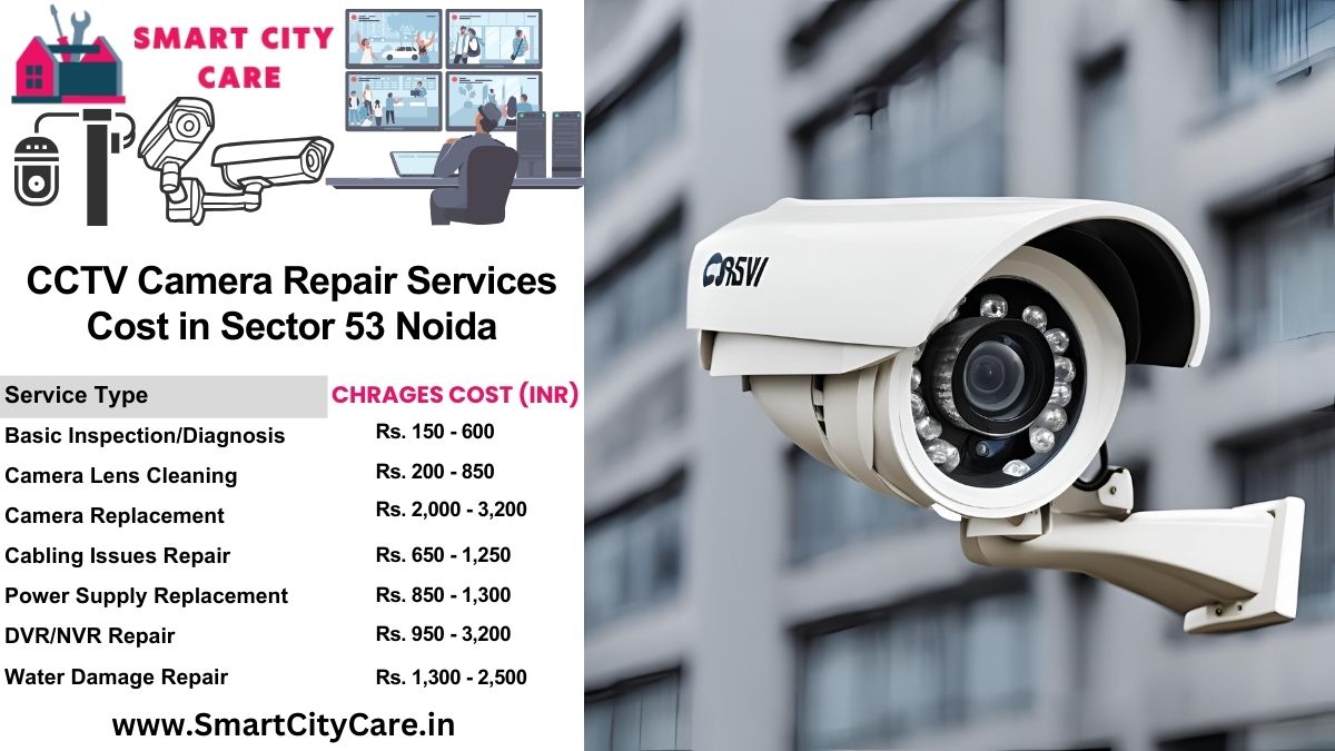 CCTV camera repair services charges list in Noida, Sector 49