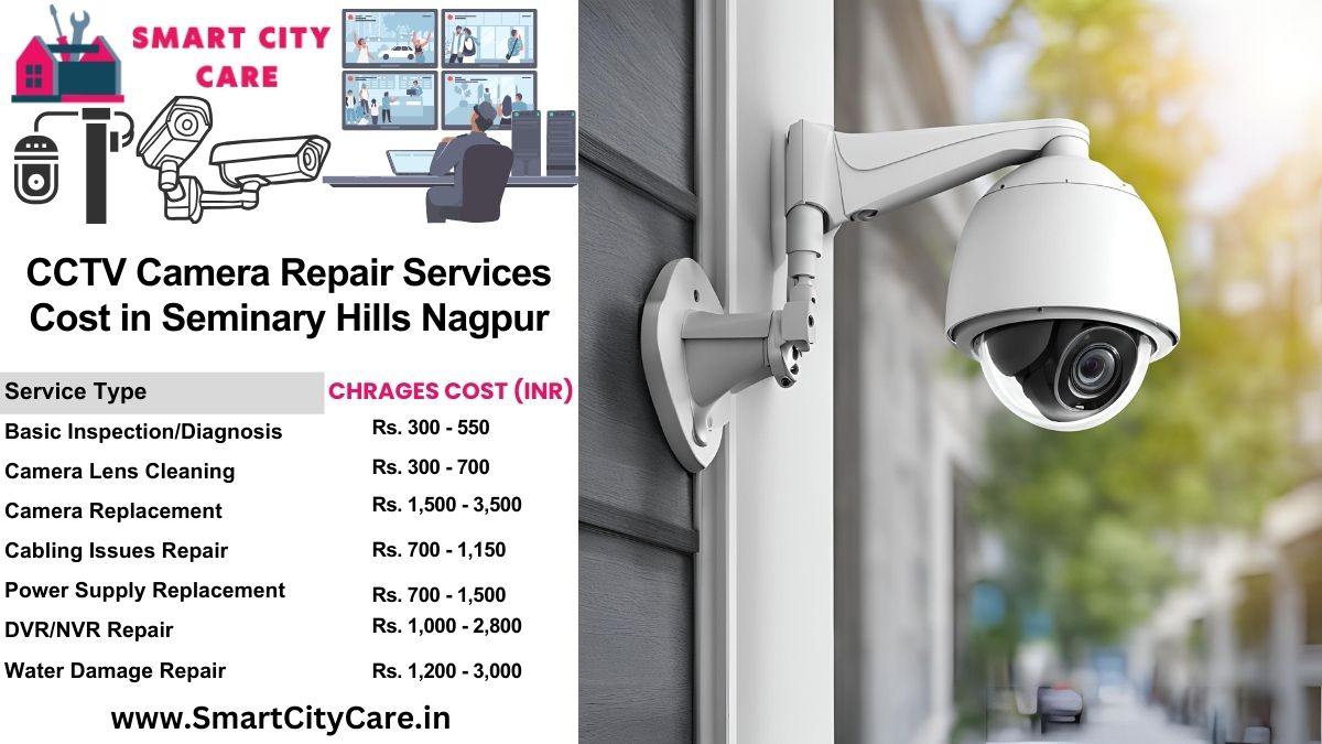 CCTV camera repair services charges list in Nagpur, Seminary Hills