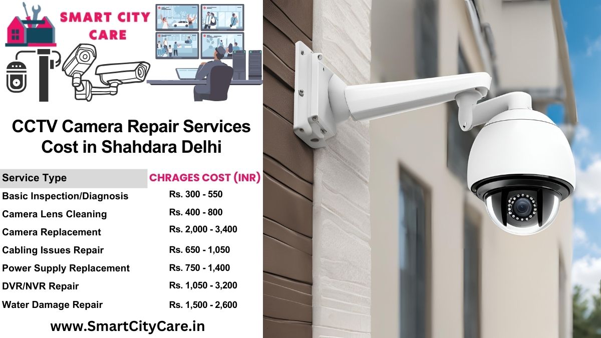 CCTV camera repair services charges in Delhi, Shahdara