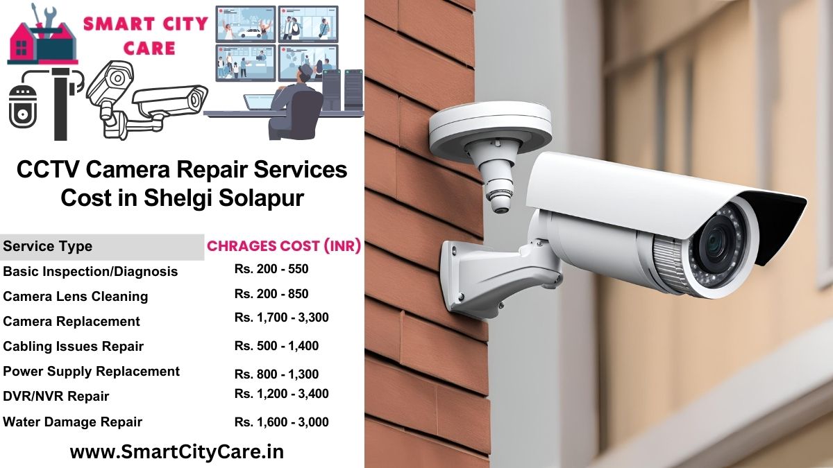 CCTV camera repair services charges list in Solapur, Shelgi