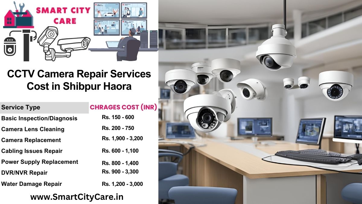 CCTV camera repair services charges list in Haora, Shibpur