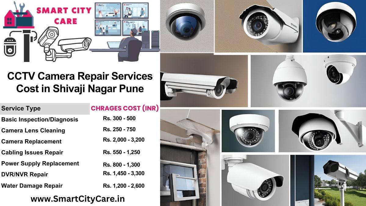 CCTV camera repair services charges list in Pune, Shivaji Nagar