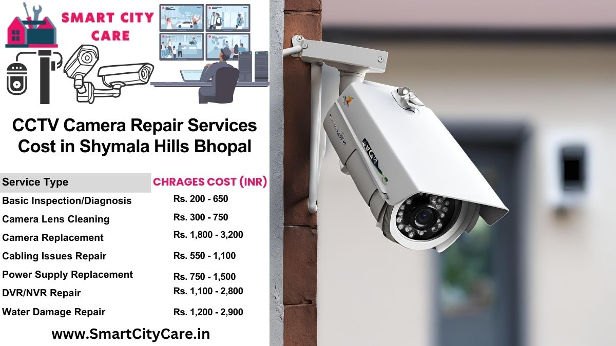 CCTV camera repair services charges list in Bhopal, Shymala Hills