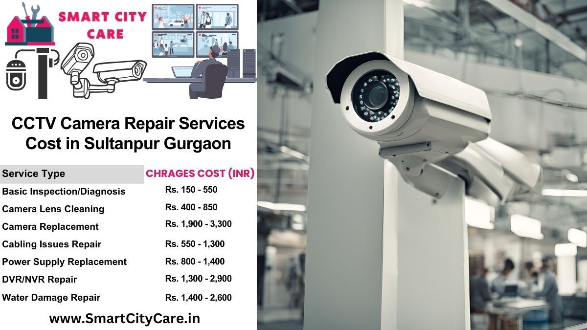 CCTV camera repair services charges list in Gurgaon, Sultanpur