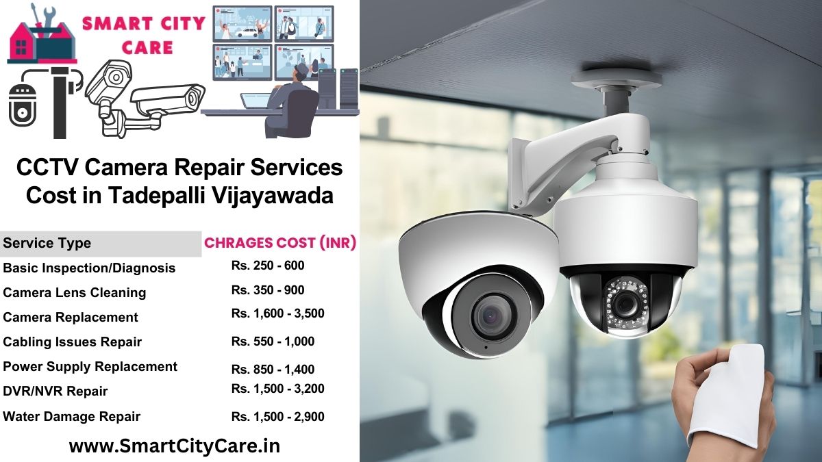 CCTV camera repair services charges list in Vijayawada, Tadepalli