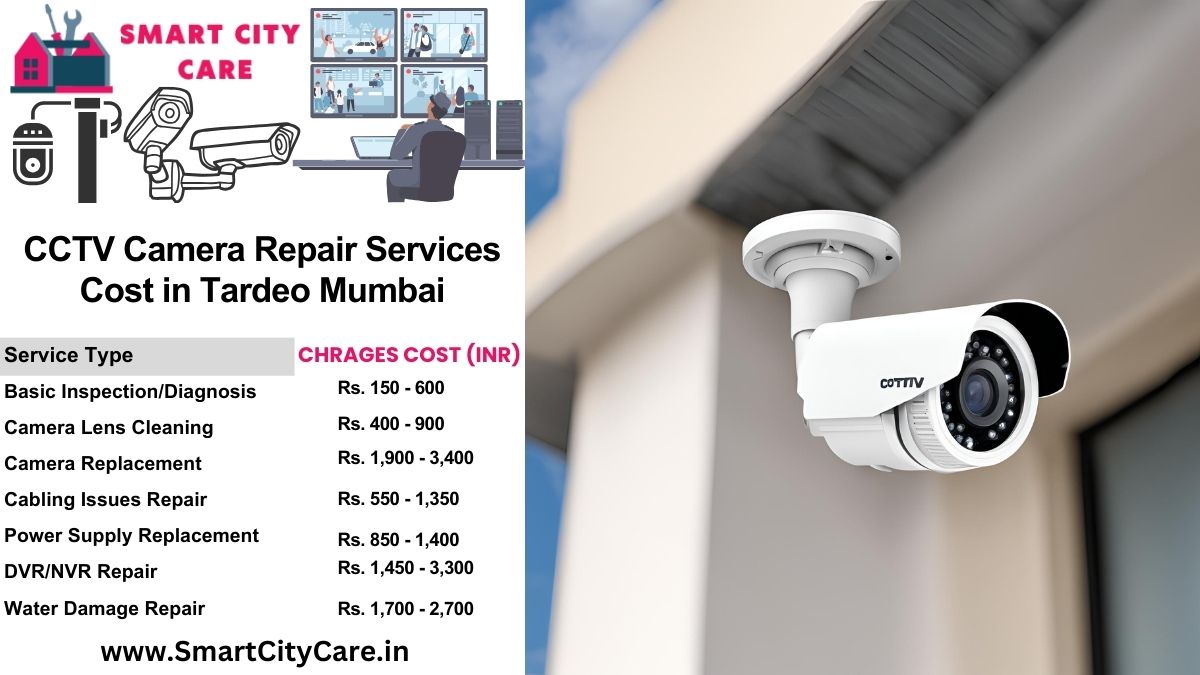 CCTV camera repair services charges list in Mumbai, Tardeo