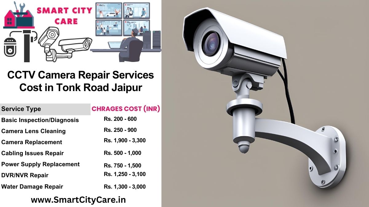 CCTV camera repair services charges list in Jaipur, Tonk Road