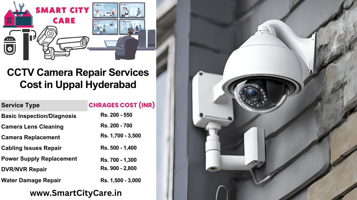 CCTV camera repair services charges list in Hyderabad, Uppal