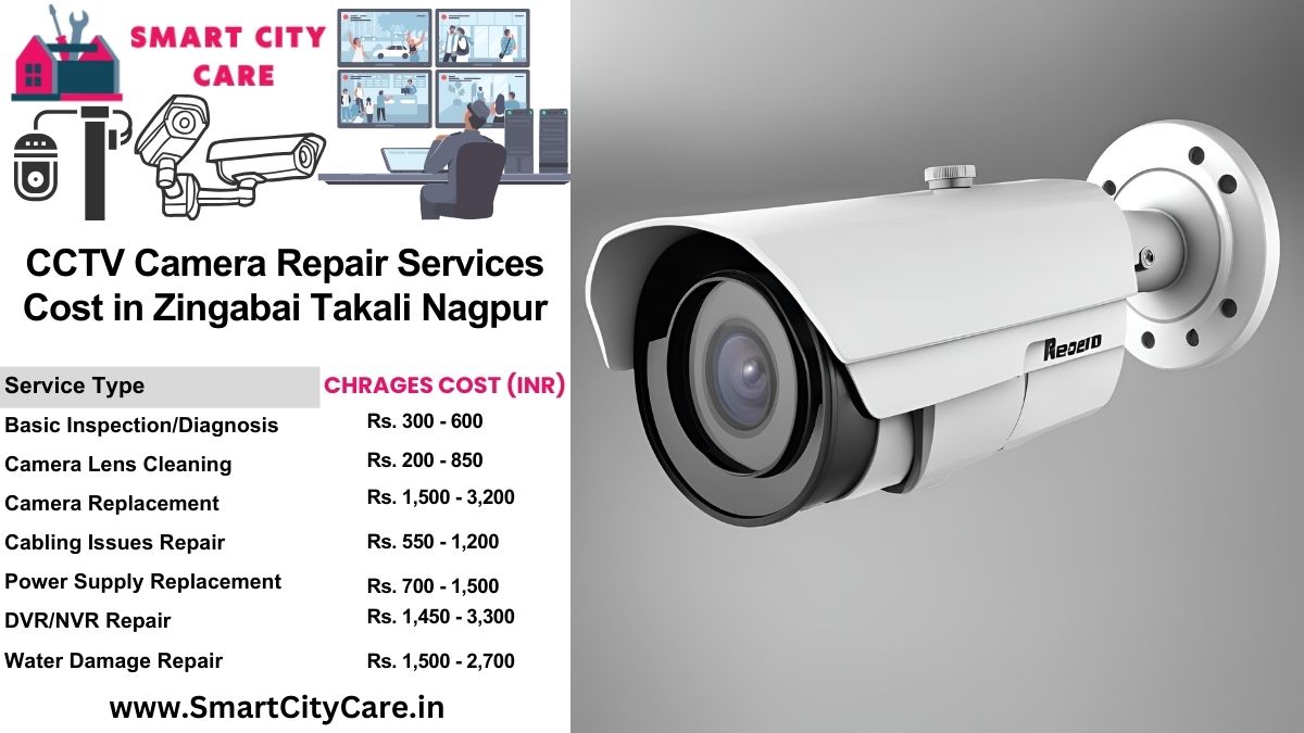 CCTV camera repair services charges list in Nagpur, Zingabai Takali