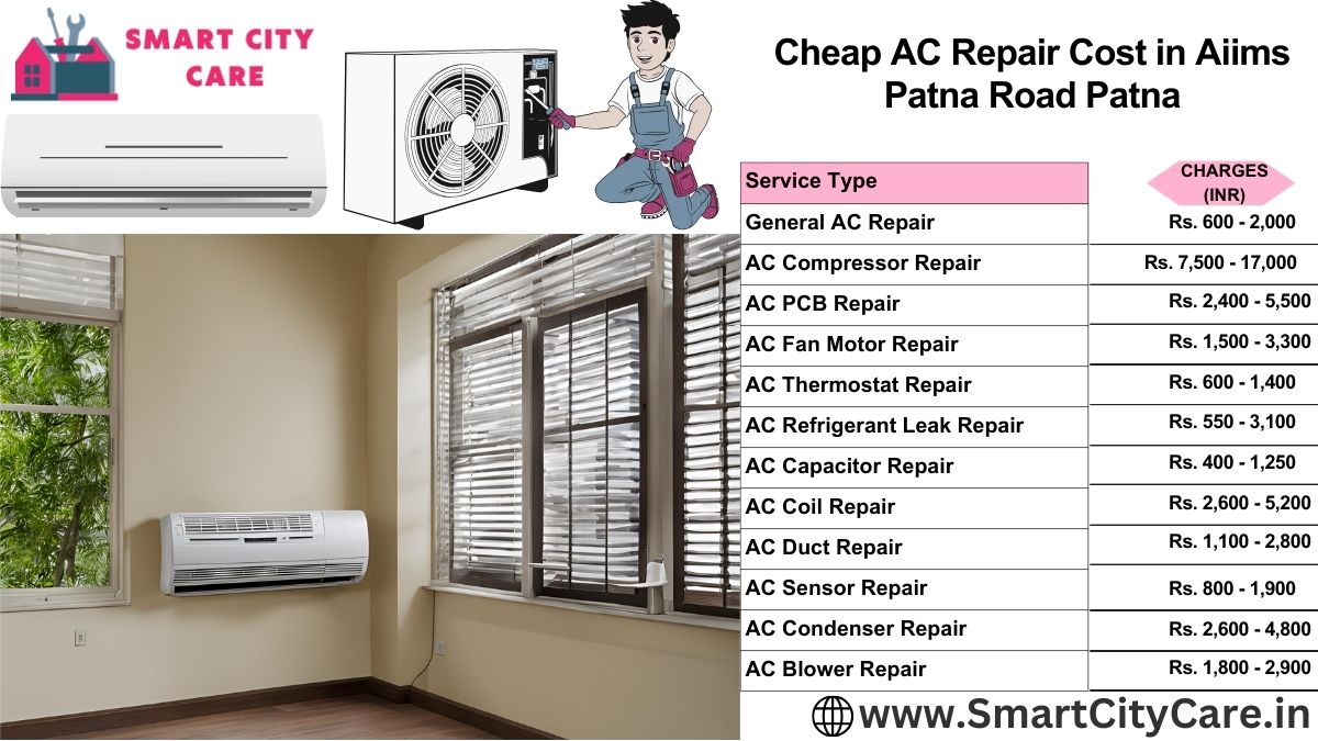 Cheap AC repair Cost list in  AIIMS Patna Road, Patna