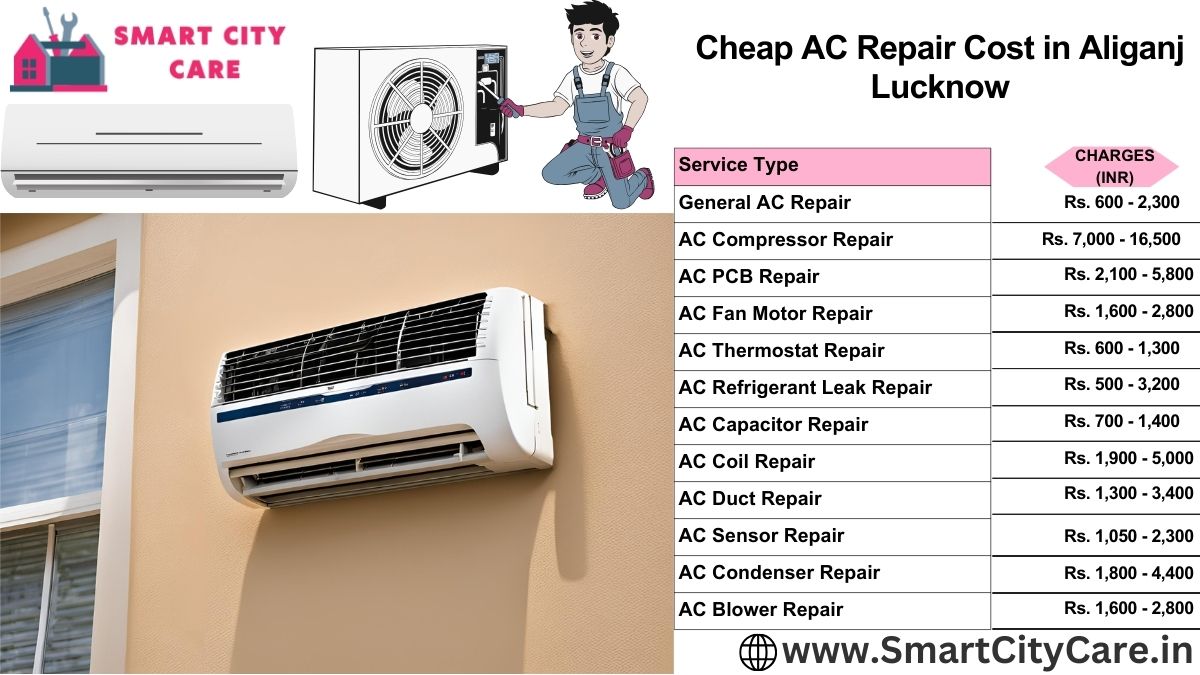 Cheap AC repair Cost list in  Aliganj, Lucknow