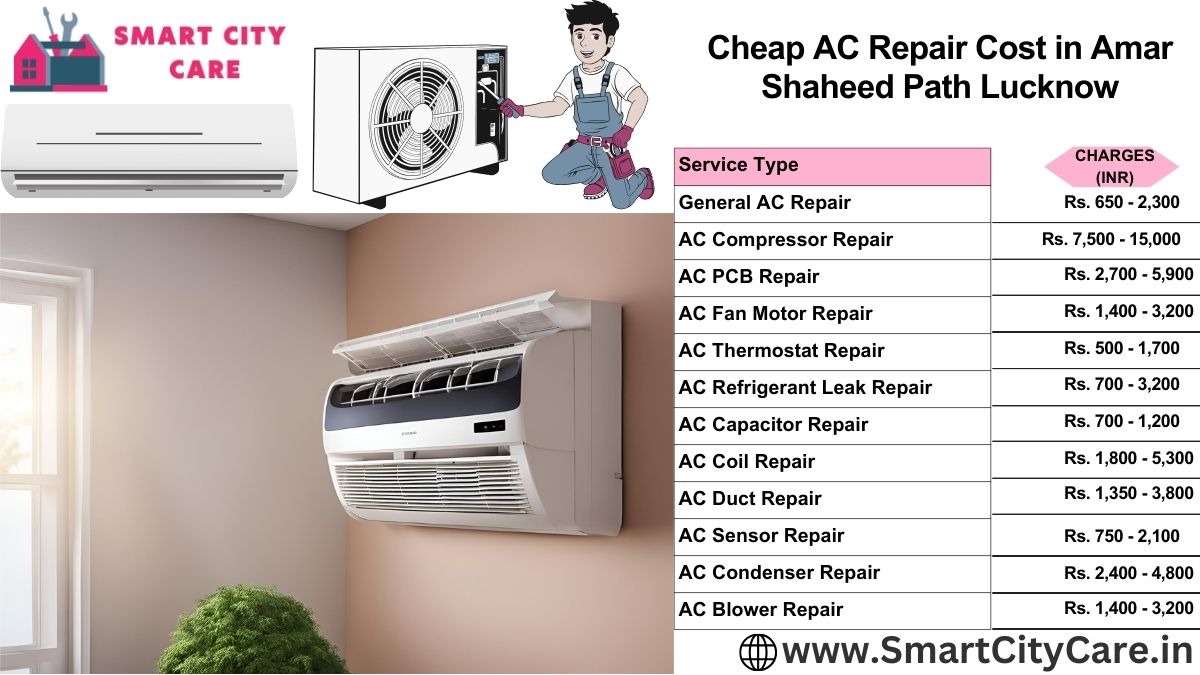 Cheap AC repair Cost list in  Amar Shaheed Path, Lucknow