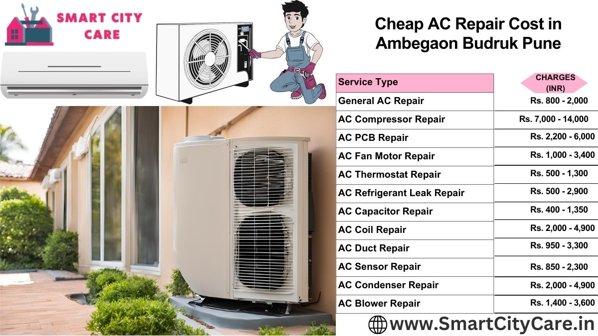 Cheap AC repair Cost list in Ambegaon Budruk, Pune